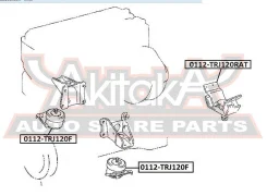 ������� ��������� ������ Toyota LAND Cruiser Prado 120 GRJ12#/KDJ12#/RZJ12#/TRJ12#/VZ�J12# 2002-2009 ASVA 0112-TRJ120RAT 0112TRJ120RAT ����