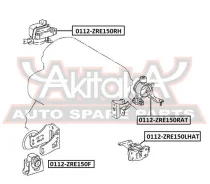 ������� ��������� �������� Toyota RAV4 ACA3#/GSA3# 2005-2013 ASVA 0112-ZRE150F 0112ZRE150F ����
