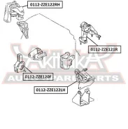 ������� ��������� ����� Toyota Toyota Corolla CE120/NZE12#/ZZE12# 2000-2008 ASVA 0112-ZZE122LH 0112ZZE122LH ����