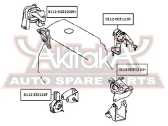 ����������� ������� ��������� Toyota Toyota Corolla CE120/NZE12#/ZZE12# 2000-2008 ASVA 0113-NZE121LH 0113NZE121LH ����