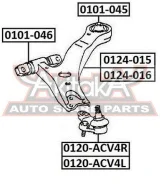 ����� ������� ������ Toyota Camry ACV40/GSV40 2006- ASVA 0120-ACV4R 0120ACV4R ����