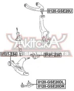 ����� ������� �������� ������ ����� Toyota Toyota Crown/Majesta GRS18#/UZS18# 2003-2008 ASVA 0120-GSE20DL 0120GSE20DL ����