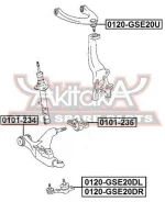 ����� ������� ��������� �������� ������ Toyota Toyota Crown/Majesta GRS18#/UZS18# 2003-2008 ASVA 0120-GSE20U 0120GSE20U ����