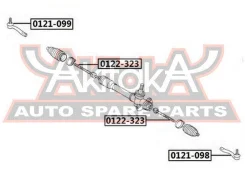 ���������� ������� ������ Toyota ECHO NCP10 1999-2005 ASVA 0121-099 0121099 ����