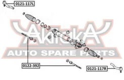 ���������� ������� ������ Lexus ES300 MCV30 2001-2006 ASVA 0121-117R 0121117R ����