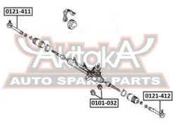���������� ������� ����� Toyota Avensis AT220 1997-2000 ASVA 0121-412 0121412 ����