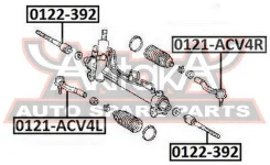 ���������� ������� ������ Lexus ES240/ES350 ACV40/GSV40 2006- ASVA 0121-ACV4R 0121ACV4R ����