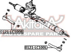 ���������� ������� ����� Lexus LX 470 UZJ100 1998-2007 ASVA 0121-LC100L 0121LC100L ����