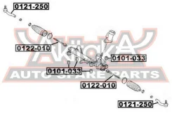 ���� ������� Toyota Toyota : Avensis AZT/CDT/ZZT25#Toyota Avensis AZT250/CDT250 2003-Toyota Corolla Verso AUR10/CUR10/ZNR10 2004-2007 ASVA 0122-010 01...