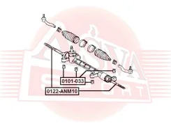 ���� ������� Toyota ISIS ANM10/ZGM10/ZGM11/ZNM10 2004- ASVA 0122-ANM10 0122ANM10 ����