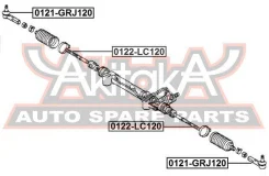 ���� ������� Lexus GX470 UZJ120 2002-2009 ASVA 0122-LC120 0122LC120 ����