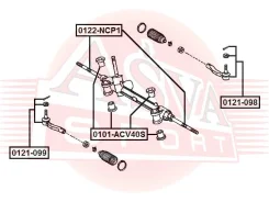 ���� ������� Toyota Ractis NCP100 2005-2010 ASVA 0122-NCP1 0122NCP1 ����
