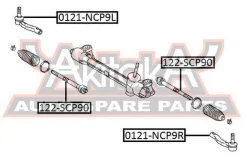 ���� ������� Toyota Toyota Yaris KSP90/NLP90/NSP90/SCP90/NCP90/�ZSP90 2005- ASVA 0122-SCP90 0122SCP90 ����