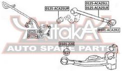 ���� ������������� ������ ����� Toyota Toyota : RAV4 ACA2# 2000-Toyota RAV4 ACA2# 2000-2006 ASVA 0123-027 0123027 ����