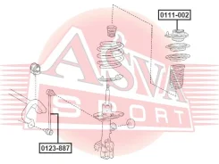 ���� ������������� Toyota Camry 70 ASVA 0123-887 0123887 ����