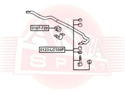 ���� ������������� �������� Toyota Toyota LAND Cruiser 100 HDJ101/UZJ100 1998-2007 ASVA 0123-LC100F 0123LC100F ����