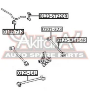 ���� ������������� ������ Toyota Toyota Corolla AE10#/CE10#/EE10# 1991-2002 ASVA 0123-ST220R 0123ST220R ����