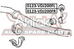 ���� ������������� �������� ����� Toyota Toyota LAND Cruiser 200 UZJ200/VDJ200 2007- ASVA 0123-VDJ200FL 0123VDJ200FL ����