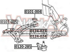����� �������� ����� Toyota Toyota Camry SXV10, SXV20 ASVA 0124-024 0124024 ����