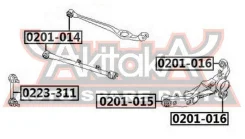 ����������� ������� ����������� ������ Nissan AD VAN Y11 1999-2008 ASVA 0201-014 0201014 ����