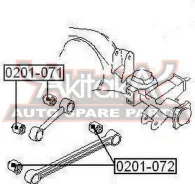 ����������� ������ ���������� ���� Nissan Mistral R20 1994-1999 ASVA 0201-072 0201072 ����