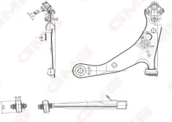 ����� �������� RHD ����� ���� Toyota Corolla 91-02 GMB 02010746 02010746 ����