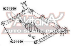 ����������� ������� ������ Nissan Bluebird Sylphy G10 2000-2005 ASVA 0201-060 0201060 ����