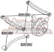 ����������� ������ ������� ����������� ������ Nissan Nissan Primera P10 1990-1996 ASVA 0201-082 0201082 ����