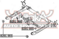 ����������� ������� ������ Nissan Nissan Primera P11 1996-2001 ASVA 0201-085 0201085 ����