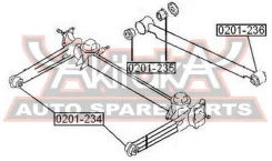 ����������� ������ ����� Nissan AD Wagon Y10 1990-1999 ASVA 0201-234 0201234 ����