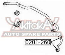 ����������� ���� ������������� Nissan Dualis J10 2007- ASVA 0201-260 0201260 ����