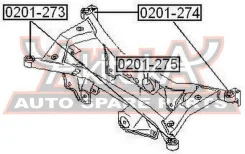 ������� ���������� ������ Nissan X-Trail T30 2000-2007 ASVA 0201274 0201274 ����