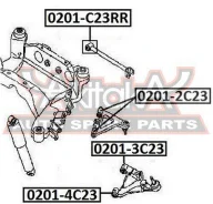 ����������� ������� ������ Nissan Largo W30 1993-1999 ASVA 0201-3C23 02013C23 ����