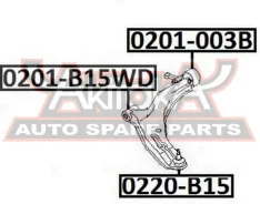 ����������� ��������� ������ �������� Nissan Bluebird Sylphy G10 2000-2005 ASVA 0201-B15WD ASVA 0201B15WD 0201B15WD ����