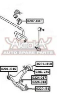 ������ ��������� ������������� D22 Nissan Nissan Teana J31 2003-2008 ASVA 0207-J31F 0207J31F ����