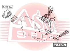 ����� ��������� Nissan Qashqai ASVA 0212-002 0212002 ����