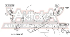������� ��������� ������ Nissan Nissan Maxima/Cefiro A33 1998-2006 ASVA 0212-A33FR 0212A33FR ����