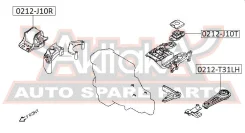 ������� ��������� ������ �������������� Nissan Nissan Qashqai J10E 2006-2013 ASVA 0212-J10R 0212J10R ����