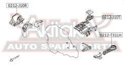 ������� ������� ������� Nissan Qashqai J10F 2006- ASVA 0212-J10T 0212J10T ����
