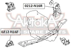 ������� ��������� ������ Nissan Almera N16 UKP 2000-2006 ASVA 0212-N16R 0212N16R ����