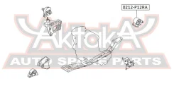 ������� ��������� ������ Nissan Nissan Primera P12 2001-2007 ASVA 0212-P12RA 0212P12RA ����
