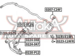 ����� ������� ��������� ������ Nissan Nissan : Primera P12Nissan Primera P12 2001- ASVA 0220-P12 0220P12 ����