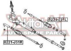 ���������� ������� ����� Nissan Teana J31 2003-2008 ASVA 0221-J31L 0221J31L ����