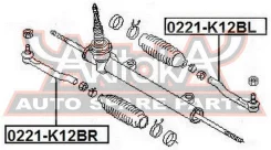 ���������� ������� ����� Nissan Micra March K12 2002- ASVA 0221-K12BL 0221K12BL ����