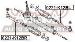 ���������� ������� ������ Nissan Micra March K12 2002- ASVA 0221-K12BR 0221K12BR ����