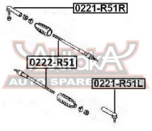���������� ������� ������ Nissan Pathfinder R51 2005-Navara D40 2005- ASVA 0221-R51R 0221R51R ����