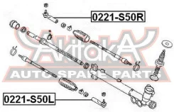 ���������� ������� ����� Infiniti FX45/35 S50 ASVA 0221-S50L 0221S50L ����