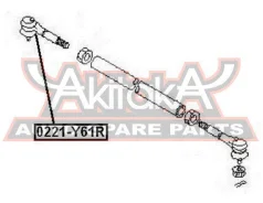 ���������� ������� ������ Nissan Nissan Patrol Y61 ASVA 0221-Y61R 0221Y61R ����