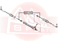 ���� ������� Nissan X-Trail RUS MAKE T32R 2014-, ASVA 0222-T32 0222T32 ����