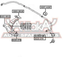 ���� ������������� ����� Nissan Nissan Maxima Cefiro A33 1998-2003 ASVA 0223-2Y0 02232Y0 ����